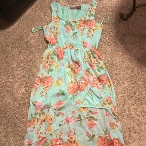 Cami Dress, Hi Low Hem, floral